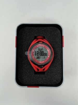 * NEW BALANCE * EX2 WATCH ' RED ' 100 LAP RUNNER
