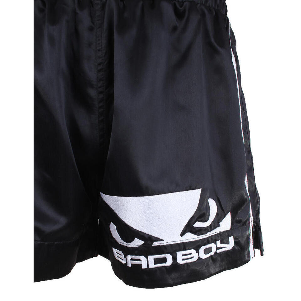 Bad Boy MMA Muay Thai Fight Shorts Black Training Trunks K1 Bad Boy MMA Muay Thai Fight Shorts Black Training Trunks K1