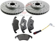 FOR MERCEDES E200 E220 CDi E250 09-15 W212 FRONT BRAKE DISCS & PADS & SENSOR