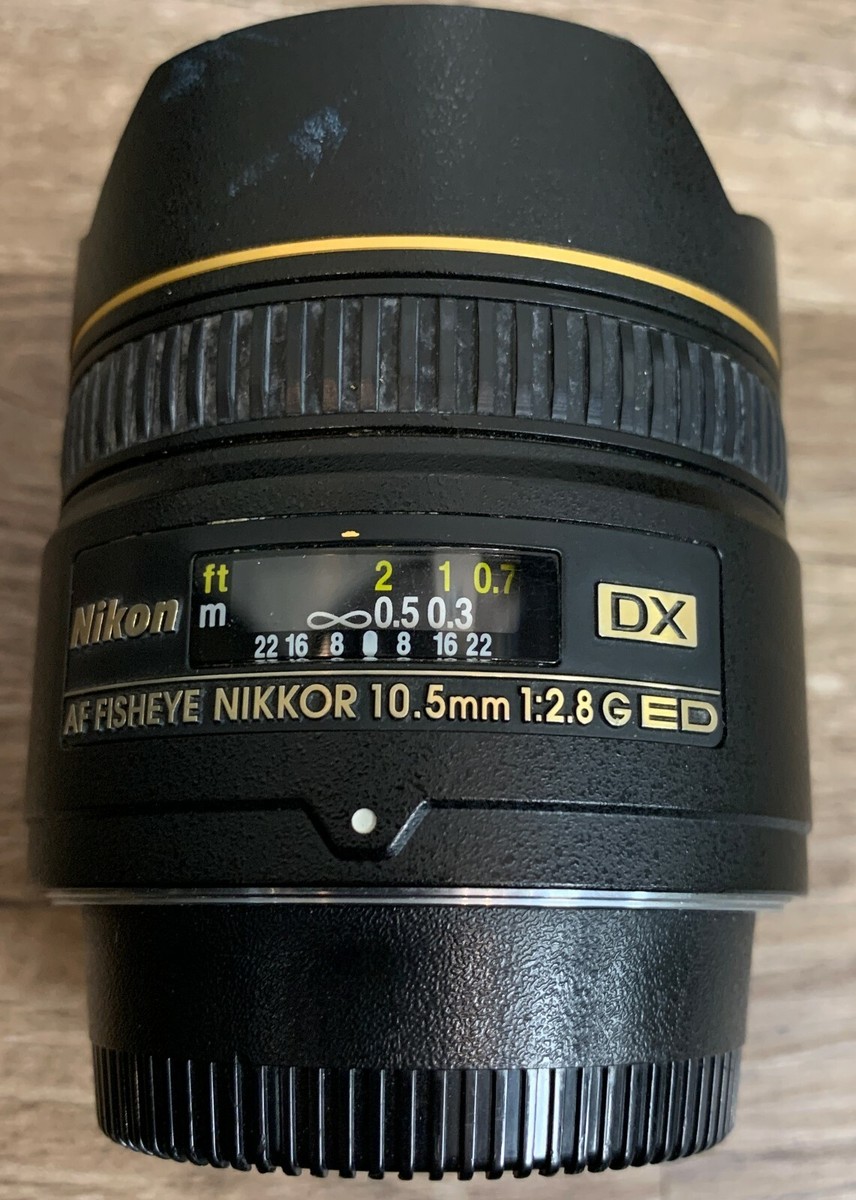 Nikon 10.5mm f2.8G ED DX f2.8 Fisheye 10.5/2.8 G Nikkor Lens+USA Model 091322RL