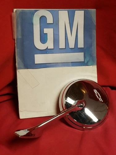 NOS GM 65- 66 CHEVROLET BISCANE MIRROR BOW TIE EMBLEM IMPALA RIGHT 3877975