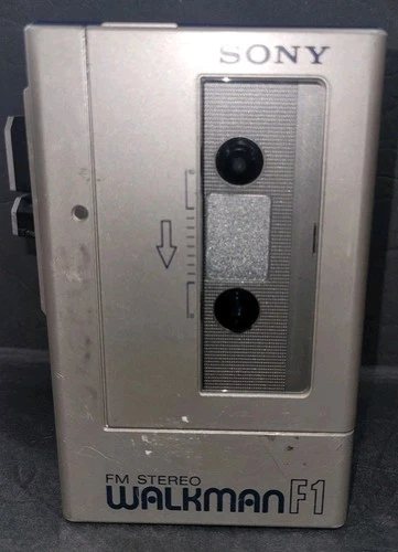 VTG Sony Walkman Cassette Player FM Stereo WM-F1 Radio Works Tape Needs Repair