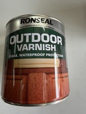 2.5L Ronseal Outdoor Varnish Clear Waterproof Protection Satin Finish
