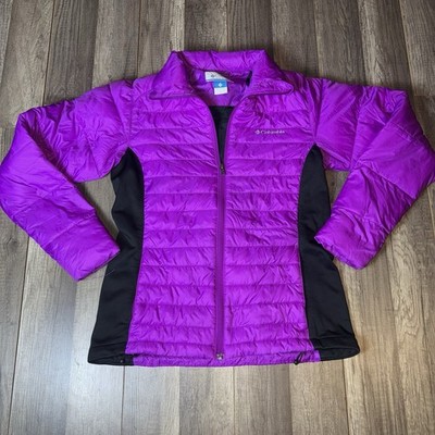 Columbia Women's Purple Full Zip Puffer Jacket Lightweight Size S