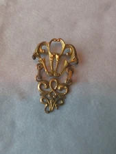 Florentine Baroque Era Victorian Hinged Brooch Pin As-is