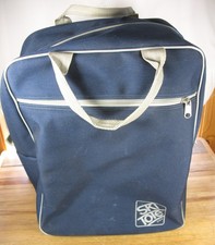 1980's SKI BOOT CARRY BAG, WITH SHOULDER STRAPS  AND ZIPPER CLOSURE, NO DAMAGE