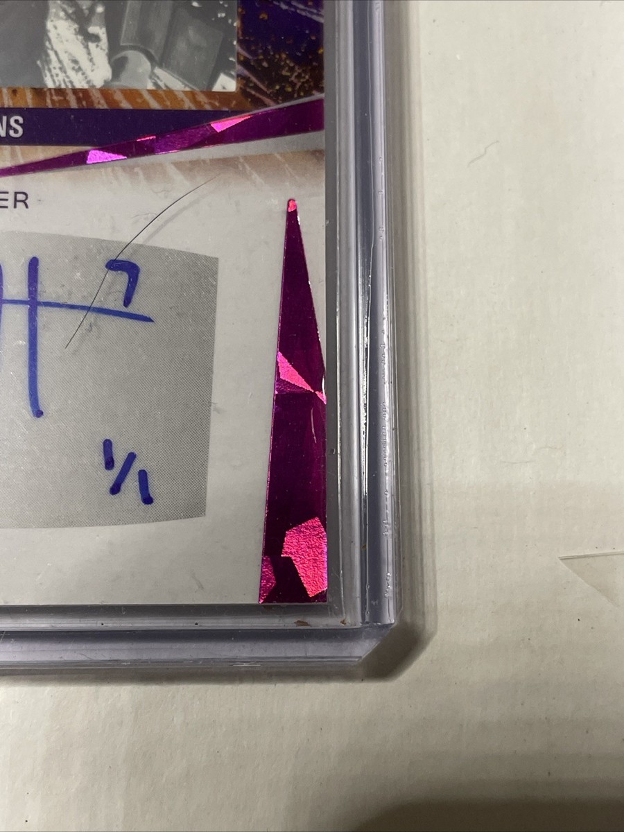 2025 Sage High Series Jayden Higgins #1/1 Print Plate Auto Texans