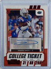 2021 Panini Contenders Shawn Davis Rookie Auto Autograph #224 AU RC