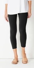 J Jill Women  s Pima Cotton Stretch Capri Leggings/Loungewear Black 2XL NWT