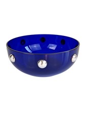 Ciotolina Cleto Munari Vetro Murano Blu Anni 80 Ciotola Svuotatasche Design