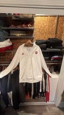 adidas Indiana Hoosiers IU White 1/4 Zip Quarter-Zip