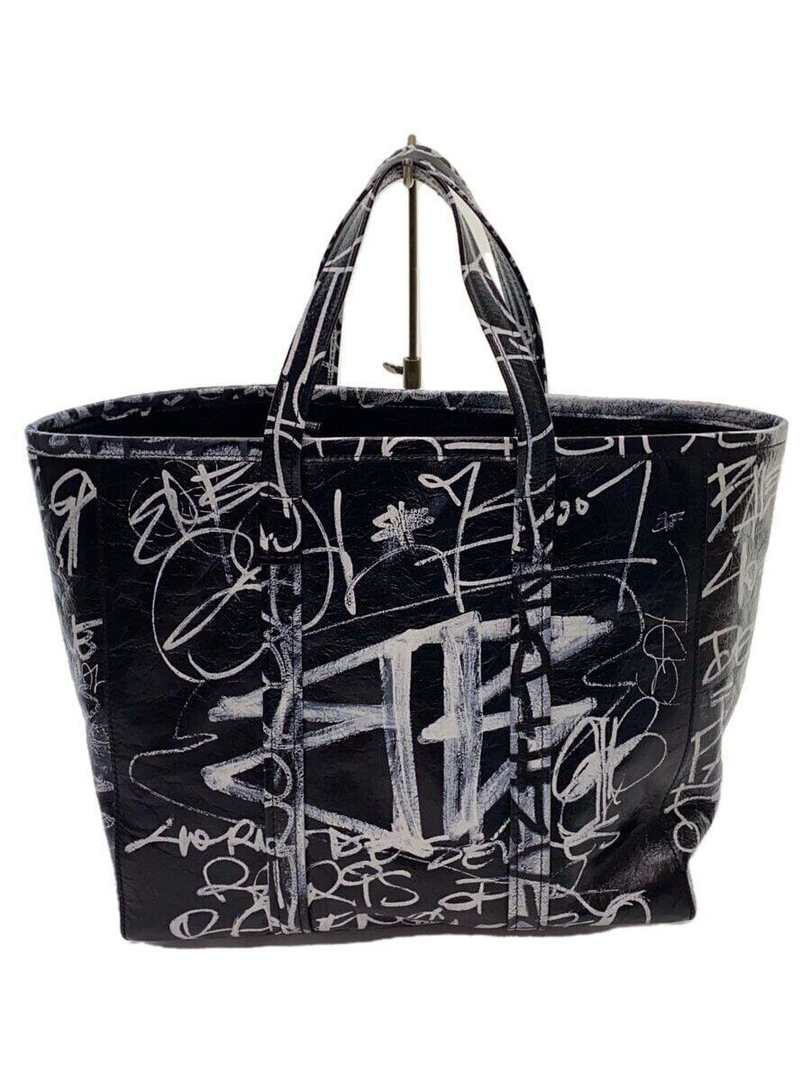 バッグ Balenciaga Archive Leather Tote Bag Blk 0400018049294_BLACK?wid=600&