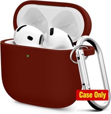 Premium Protective Case for AirPods 5 and 4 Generation, Burgundy Color