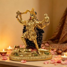 BangBangDa Hindu Kali Goddess Statue Kali Maa Idol Murti Idol Puja Decor