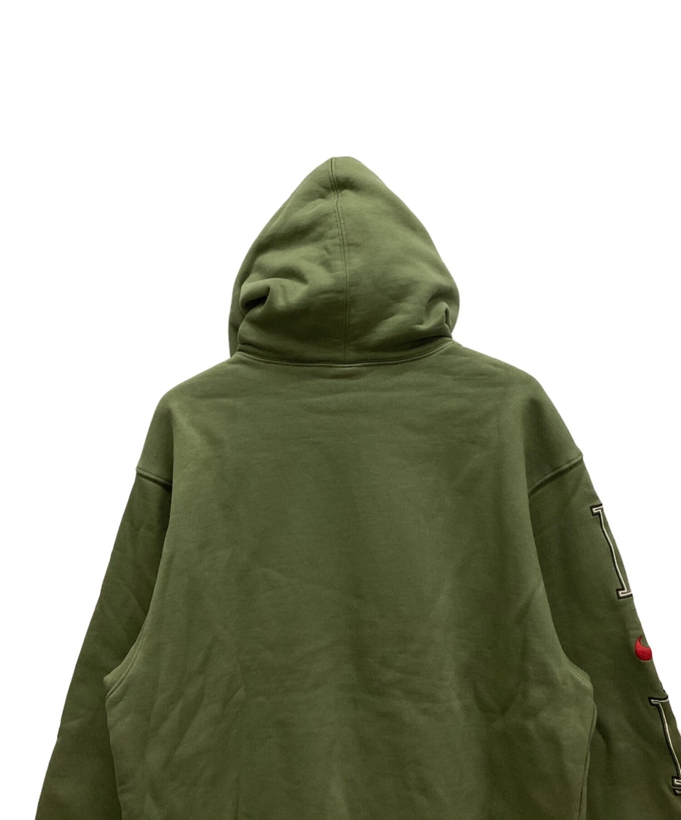 Felpa con cappuccio SUPREME × NIKE foderata in pile taglia: S verde uomo fq0759 339