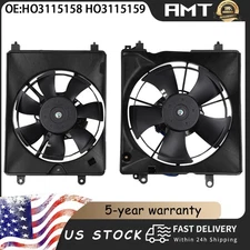 A/C AC Condenser Radiator Cooling Fan For 2012-2015 Honda Civic 2013-2015 Acura