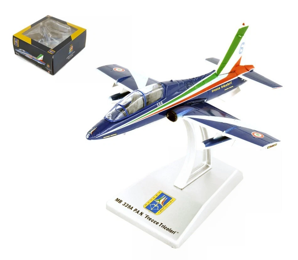 MODELLINO AEREO STATICO ITALERI MB 339 PAN FRECCE TRICOLORI 2025 PONY 6 1:100 - Immagine 3 di 4