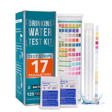 17 in 1 Complete Drinking Water Test Kit (125 Strips + 2 Bacteria Tests) Well