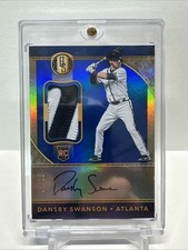 2017 Panini Gold Standard Dansby Swanson Blue RPA /25 On-card auto #29