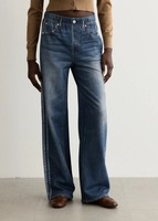 Rag & Bone Rb Miramar Terry Wide Leg Track Pants M