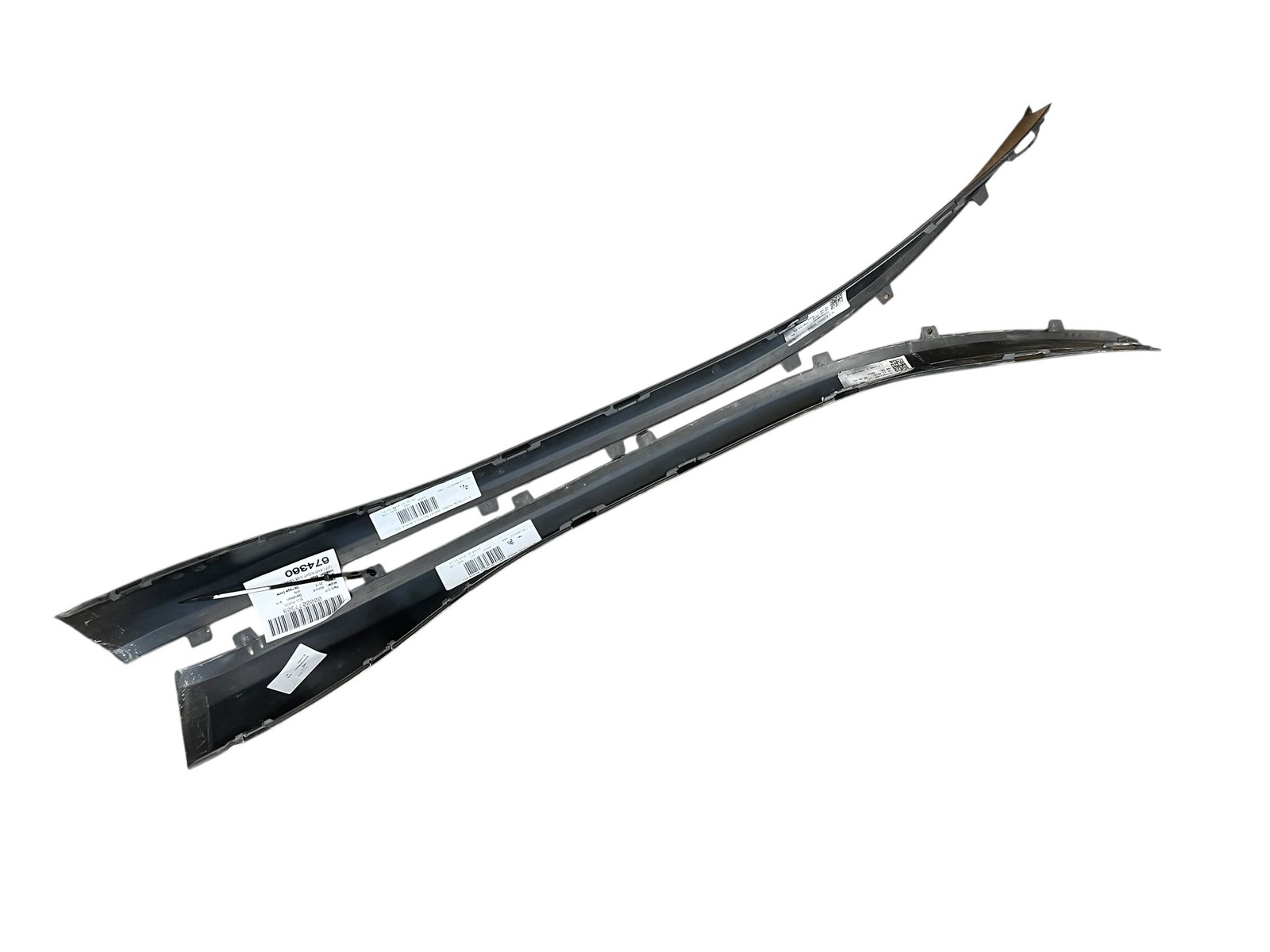2014-2020 BMW I8 OEM LEFT RIGHT LOWER DOOR SILL TRIM PANEL TRIM SET (2) 7373007