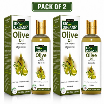 Indus Valley Organic Extra Virgin Olive Oil 200ml Pack of 2