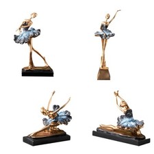Figurine décorative de danseuse de ballet pour décoration de bureau
