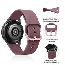 20mm Sport Silicone Strap for Samsung Galaxy Watch 7 6 5 4 Active 2 5Pro 41mm