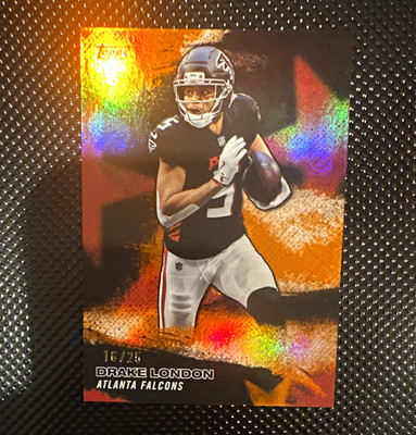 Topps 2025 Stars Football Drake London Falcons #NFLS-16 Serial Numbered 16/25