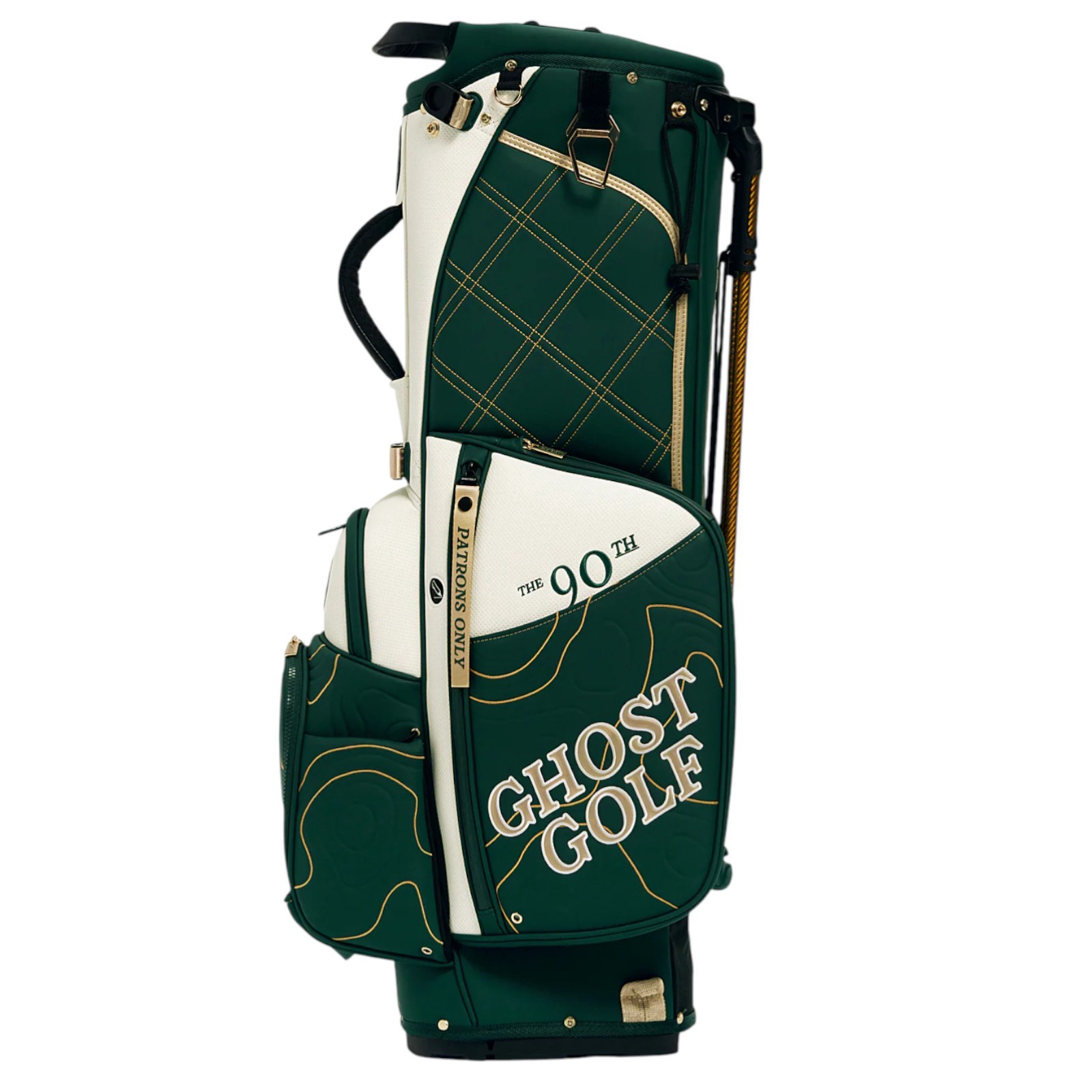 Ghost Golf Patrons Only Anyday 7-Way Stand Bag, Men's, Forest Green/White