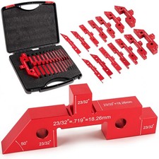 New 14 Pcs Aluminum Alloy Setup Blocks for Woodworking, Precision Router & Table
