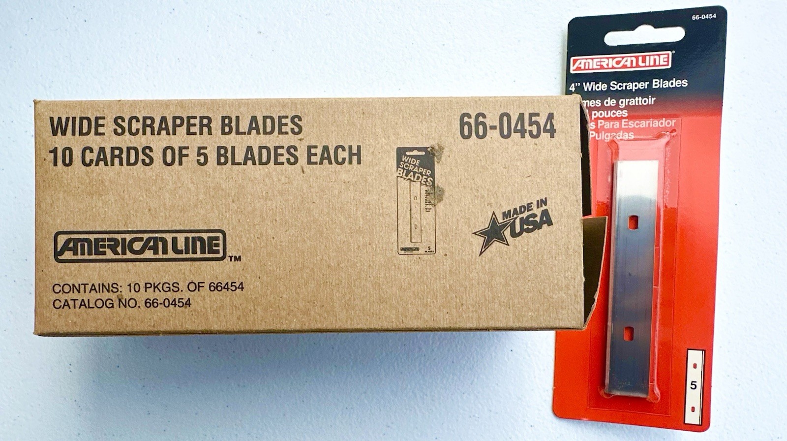 66-0454-0000 4 In. Wide Scraper Blades 10 Packs~