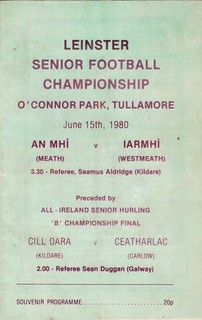 Meath v Westmeath 1980 Leinster Champ & All Irel B Hurl Final KIldare v Carlow