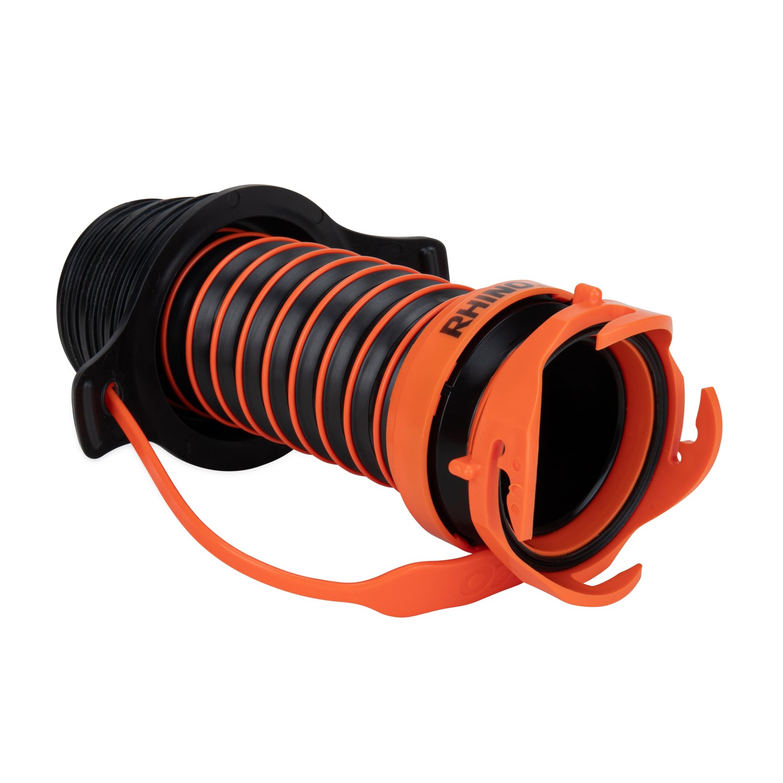 Camco Flexible 3-in-1 RV Sewer Hose Adapter  Drain Seal - Easily Connect Your