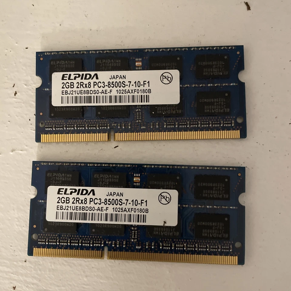 Lenovo PC3-8500 2 GB SO-DIMM 1066 MHz DDR3 SDRAM X2 - Image 3 of 4