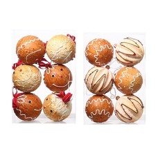 Festival 6Pieces Gingerbreads Theme Christmas Ornament for Holiday Decoration