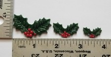 COE 96 Fused Glass Holly Leaves and Berries for Your Fused Glass Projects 3