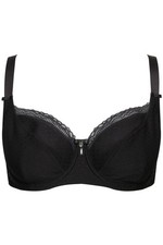 Ulla Popken Damen große Größen Bügel BH Jacquard Spitzenkante 820379