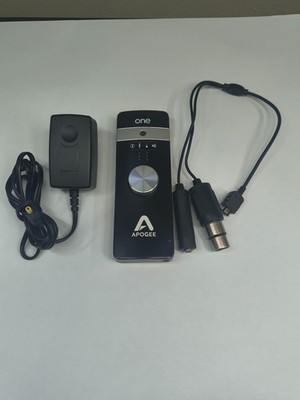 Apogee One Usb Audio Interface W/Usb Cable & Breakout Cable and power adapter