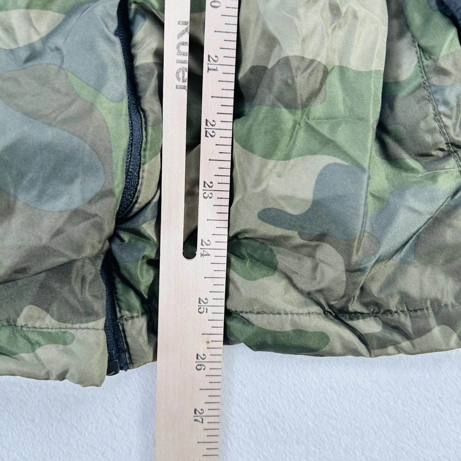 NASA Jacket Mens Large Black Camo Full Zip Hooded Windbreaker Mesh EXP54LWZC - product detail image 6