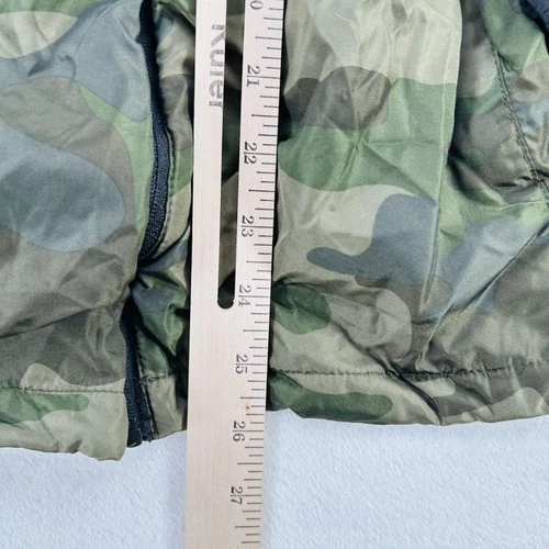 NASA Jacket Mens Large Black Camo Full Zip Hooded Windbreaker Mesh EXP54LWZC image 6