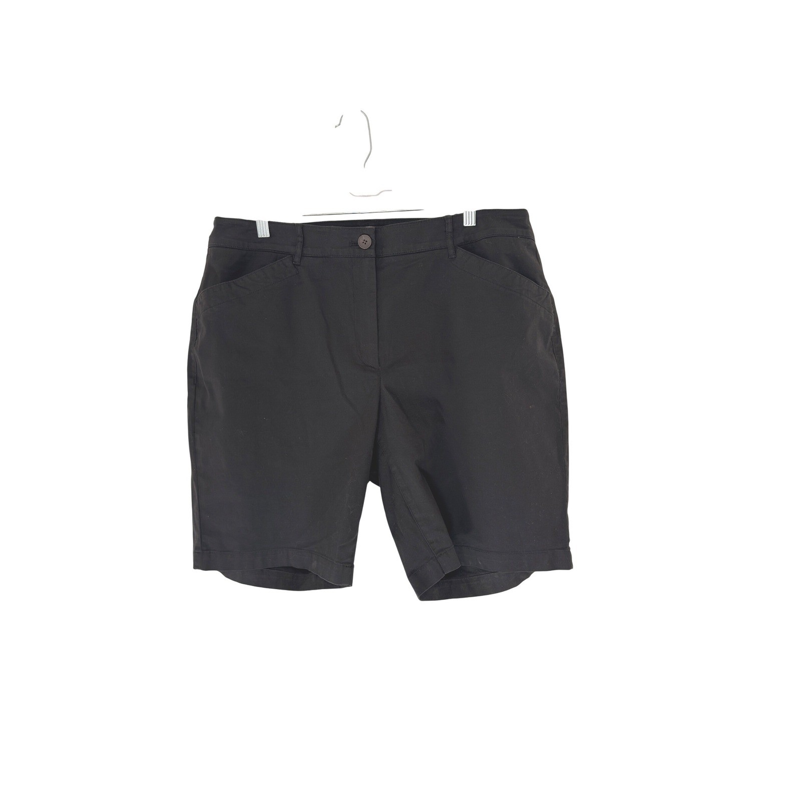 Talbots Plus Shorts Black Women's Basic Casual St… - image 1