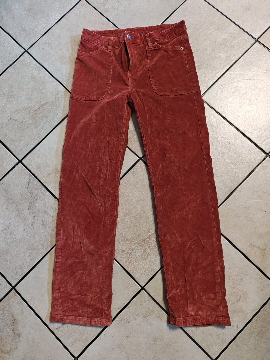 Patagonia Corduroy Pants Size 29 Mens Burnt Amber Color thumbnail 7