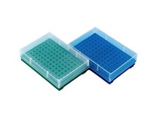 2 Pack 96-Well PCR Tube Rack, 0.2ml 0.1ml Strips, Lid, Non-Skirted Plate