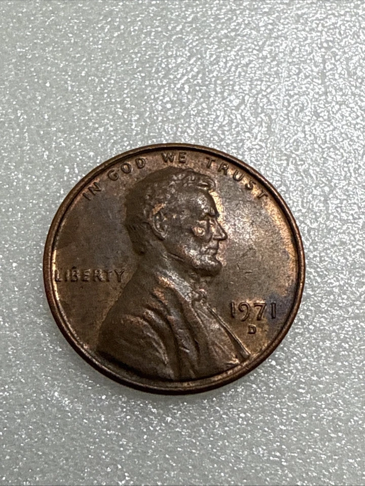 1971 D Mint Mark Lincoln Cent US Coin - Image 2 of 4