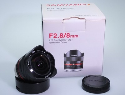 Samyang 8mm F2.8 Aspherical ED UMC II Fisheye Lens For Fujifilm X -VM 6631 MT-