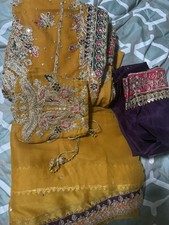 Eid outfit 4 Piece Stitched shalwar Kameez Pakistani Designer Suits