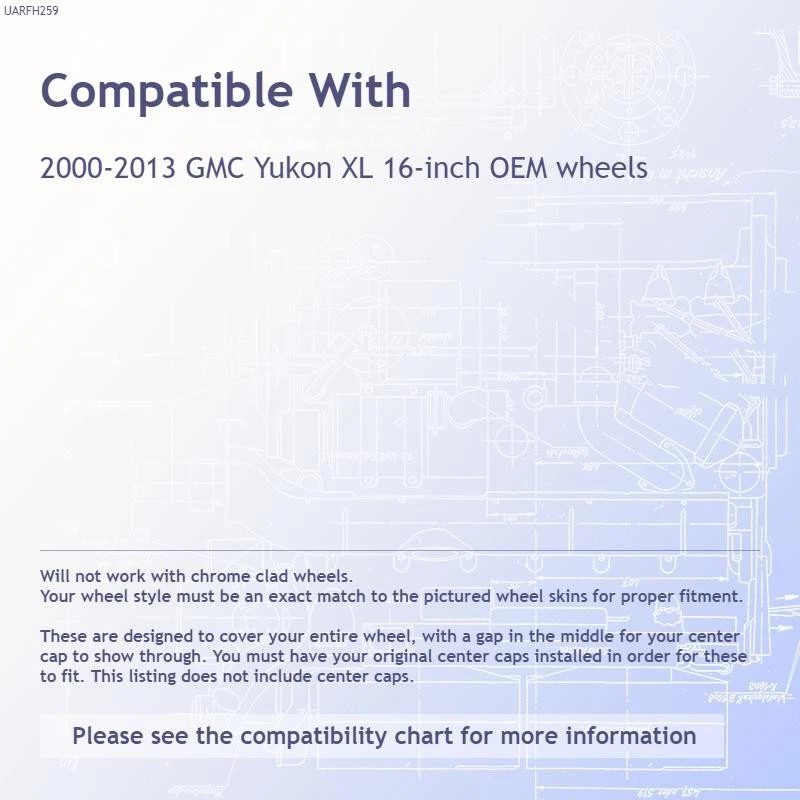 4 Cubiertas centrales cromadas de 16" 8 tacos Tapacubos Simuladores para Express Van Foto 3 de 4