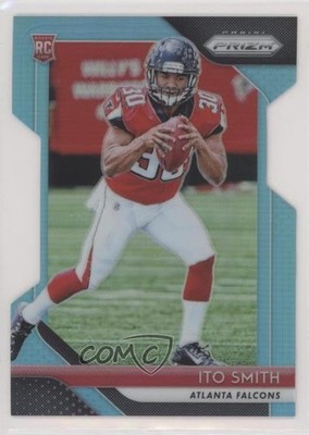 2018 Panini Prizm Rookie Light Blue Prizm 195/199 Ito Smith #233 Rookie RC 0e1