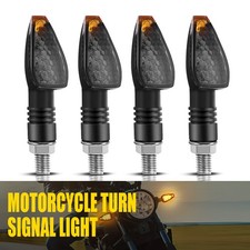 4X TURN SIGNAL LED LIGHT FOR HONDA DUAL SPORT DIRT BIKE MOTORCYCLE BLINKER SMOKE